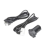 Natudeco Auto-Audiokabel AUX IN USB-Panel-Adapter mit Kabeln Autozubehör passend für 307 407 308 408 508 3008