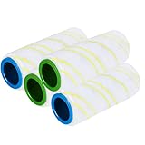 USHOP 4 Stück Ersatzrollen für Kärcher FC7 FC5 FC3 FC3D,Staubsaugerbürste,Ersatzteile Rollen für Karcher Bodenreiniger FC7 FC5 FC3 Nass-&Trockensauger