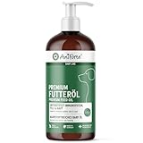 AniForte Barf Futteröl für Hunde 1L – Natürliches, kaltgepresstes Premium Barf Öl, ideale Mischung reich an Omega 3 & Omega 6, Barföl als artgerechter & ausgewogener Barf Zusatz