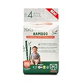 Naty Bamboo Windeln Pants aus Bambus-Viskose – Seidenweich, pflanzenbasierte Höschenwindeln, Dermatologisch getestet für empfindliche Haut & super saugstark (Größe 4, 80 Stück)