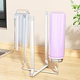 Flaschenhalter, Edelstahl Abtropfgestell Flaschen, Klappbarer Flaschen Abtropfständer Flaschentrockner Ständer, Flaschenständer zum Abtropfen, Flaschenabtropfgestell Küchenständer für Bouteille Tassen