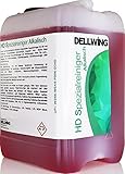 DELLWING HD Spezialreiniger - hochkonzentrierter alkalischer Reiniger für Vergaser, Zylinderköpfe, Injektoren, Einspritzdüsen, als Ultraschallbad, Teilewäsche, Hochdruckreiniger, Sprühlösung - 5L