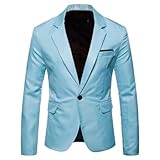 ZEMALON Longsleeve Anzug Herren Temperament Klassisch Trend Blazer Business Arbeits Casual Anzug Slim Fit Mode All-Match Anzugjacke X-19 L