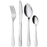 GRÄWE Besteckset für 6 Personen aus Edelstahl, Tafelbesteck Set 24-teilig, nickelfrei, rostfrei, handpoliert, spülmaschinengeeignet - Serie Stralsund