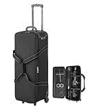 VEVOR Studio Trolley 910x300x355 mm, Transporttasche, Koffer für Studioausrüstung, Kameratasche, Studiotasche mit Rollen, Riemen, gepolstertem Fach, Griff, für Lichtstative, Stative, Teleskope