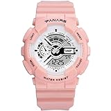 BETUGIFT Edition Gedenk-Multifunktionsuhr wasserdichte Uhr Elektronische Sportuhr Armbanduhren Ohne Verschluss (Pink, One Size)