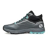 Scarpa Damen Rapid Mid GTX Waterproof Gore-Tex Wander- und Zustiegsschuhe, Anthrazit/Türkis, 9.5 Women/8.5 Men