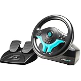 SUBSONIC - Superdrive SV250-S Lenkrad - Switch 2 / Switch Racing Wheel. 180° Drehung, mit Pedalen und Schaltwippen - Blue Edition