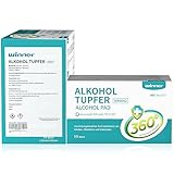 Winner Medical 75% Ethanol Alkoholtupfer,Sterile Tupfer Alkohol,150 Stück Alkoholtücher(11x15cm).