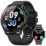 vamout Smartwatch Herren Damen Rund mit...