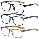 Fsread 3 Pack Lesebrille für Herren Sportlicher Stil...
