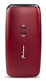Primo 401 by Doro - GSM Mobiltelefon mit großem beleuchtetem Farbdisplay - rot