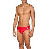 arena Dynamo R Kurze Herren-Badehose, Herren-Badehose Schnelltrocknend, Chlor- und Salzwasser-Beständiges MaxFit Eco-Gewebe, UPF 50+ UV-Schutz, 52, Rot