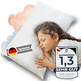 Melibär® Kinderkissen ab 2 Jahre - Premium Kinderkopfkissen, Kinderkissen 40x60 für erholsame Nächte mit ÖKO Tex- Kissen Kinder- mit Baumwollbezug & waschbar 60°C