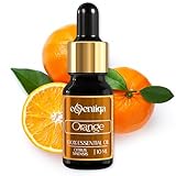 Orangenöl Aromaessenz extra stark für Duftlampe und Diffusor, sonniger Zitrusduft, geeignet für Saunaaufguss, Kerzenherstellung, Seifen und Home Fragrance
