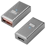 GELRHONR USB C auf USB 3,1 Adapter, Typ C Buchse auf USB Buchse OTG Adapter mit 10Gbps Datenübertragung 120W / 6A Schnellladung, Thunderbolt 3 auf USB Buchse Konverter-2Pack (Style 6)