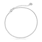 Made by Nami Herren Armband aus Edelstahl Silber/Gold • Minimalistisches Armband Herren • Armbänder für Herren • Silberarmband Männer • Filigrane Cuban Link Chain Armkette (Schlangen Design Silber)