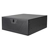 SilverStone Technology SST-RM44-4HE-Rackmount-Servergehäuse mit verbesserter Flüssigkühlkompatibilität, Schwarz