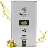 Olivenöl 3 Liter aus Kreta - Cretalèa, hoher Polyphenolgehalt - kaltgepresst, extra nativ