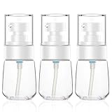 3pcs Travel Lotion Flasche, Segbeauty Clear Dispenser Flasche Set für Essence Shampoo Conditioner 30ml / 1oz Leere nachfüllbare gepresste Pumpflasche Kosmetikbehälter