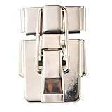 SHYYOULQE Zugbolzenschlösser, Kofferriegel, Knebelverschluss, Eisen-Haspe für Schmuckschatulle, Werkzeugkasten, Gitarrenkoffer, Minis-Knebelverschlüsse, 1 Stück