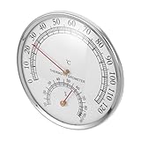 GARVALON Präziser Sauna Temperatur Luftfeuchtigkeitsmesser Wasserdichtes Hygrometer für Innenraum Genaues Raumklima monitoring Benutzerfreundliches Thermometer für Sauna und Dampfbad