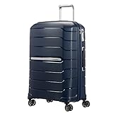 Samsonite Flux - Spinner L, Erweiterbarerer Koffer, 75 cm, 99/111 L, Blau (Navy Blue)