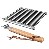 Beedozo BBQ Hot Dog Roller,Hot Dog Roller | Wurstgrill-Kochmaschine mit langem Holzgriff | Tragbare Grillwerkzeuge, Hot-Dog-Grillzubehör für Camping-Grill