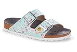 BIRKENSTOCK Damen Clogs Arizona ESD Birko-Flor - Flowers Fields Mint - EU 38