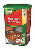 Knorr Jäger Sauce mit Champignons (braune Sauce, mittlere Bindung) 1er Pack (1 x 1 kg)