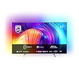 Philips 43PUS8507/12 108 cm (43 Zoll) Fernseher (4K UHD, HDR10+, 60 Hz, Dolby Vision & Atmos, 3-seitiges Ambilight, Smart TV (Works with Google Assistant & Alexa) Triple Tuner, hellsilber) [2022]