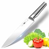 20cm Edelstahl Rutschfest Kochmesser Messer: Chefmesser Scharfes Profi Fleischmesser Küchenmesser