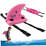 Schwimmflosse für Kinder Rückenclip Eva schwimmende Haifischflosse Schwimmhilfe mit 2 verstellbaren Riemen Cartoon-
