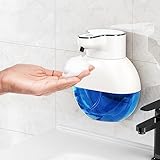 Seifenspender Automatisch, Seifenspender Wandbefestigung, 400ml Schaumseifenspender, Wiederaufladbar IPX5 Wasserdicht Elektrischer Seifenspender No Touch Soap Dispenser für Küchen Und Badezimmer