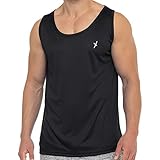 CFLEX Herren Sport Shirt Fitness Tanktop Sportswear Collection - Schwarz M