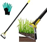 Gartenhacke Hacke Garten Werkzeug 152cm Steigbügel Hacken für die Bepflanzung Gemüse Bauernhof Edelstahl Handheld Hula Hoes-Stirrup Hoe Aktion Hacke für Unkraut/Lockerung des Bodens