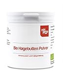 quickPEP Hagebuttenpulver Bio 300g Vegan & Allergen-frei - Reich an Vitaminen, Pektinen und Mineralstoffen, Mit Vitamin C, 100% Hagebutten-Pulver