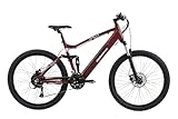 F.lli Schiano Unisex-Adult E-Fully E-Bike, Rot, 27.5 Zoll