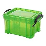 FOLODA Plastikbox Rechteckige Aufbewahrungsbox Mit Verriegelungsdeckelstaubfest Schmuck Lagerbehälter Für Kleine Gegenstände Plastik