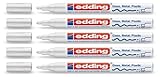 edding Glanzlack-Marker creative 751 weiß, 1-2 mm (5er Pack)