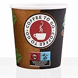 Unbekannt Coffee to go Espresso Becher aus Hartpapier 0,1l, 2000Stk, Pappbecher, Kaffeebecher to go