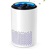 CONOPU Luftreiniger Allergiker, Air Purifier Hepa H13 Filter, Luftfilter mit 3 Filterstufen 99,97% Filterleistung, Raumluftreiniger mit Aromatherapie, für Staub Geruch, Weiß, OJH001