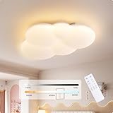 YUEEU Kinderzimmer Lampe Decke Schlafzimmer Lampe LED Deckenleuchte Kinderzimmer 30CM PE Wolke Deckenlampe Kinderlampe,Dimmbar Wolkenlampe mit Fernbedienung, Deckenleuchten für Kinder,Babyzimmer