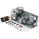 CREWORKS Metalldrehmaschine 750W Drehmaschine 8x16 Zoll Tischdrehmaschine 210x400MM Drehbank Metall 2500 RPM Mini-Metalldrehmaschine für Metallbearbeitung Metal Lathe (8 x 16 Zoll)