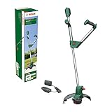 Bosch Home and Garden Bosch Akku Rasentrimmer UniversalGrassCut 18V-260 (1x Akku 2,0 Ah, 18 Volt System, Schnittkreisdurchmesser: 26 cm, verstellbare Handgriffe, im Karton) Classic Green