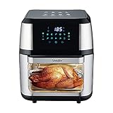 Sonifer Heißluftfritteuse 12L XL Heissluft Fritteusen Air Fryer mit Digitalem LED-Touchscreen, 10 Programmen, Automatische Abschaltung, ohne Öl, 1800W (XXX-Large)