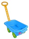 Handwagen Handcart Bollerwagen Gartengeräte 44 x 26 x 16 (cm) für Kinder ab 2 Jahre Schubkarre mit Griff Garten Spielzeug Sandspielzeug Sandkasten