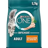 PURINA ONE BIFENSIS Adult Katzenfutter trocken, reich an Huhn, 1er Pack (1 x 5,7kg)