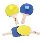 PENIKOKO 2 Satz Teiliges Tischtennis Set für Leichtem Rutschfestem Schläger und Bällen Tischtennisschläger Trainingsset für Anfänger für Indoor Spiel und Spielerisches Training