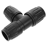 SHINEOFI Universeller 3 Wege Kleiderständerverbinder aus Kunststoff Stabiler Wäschestangenadapter Kompatibel für EIN und Zweistielige Wäscheständer Einfache Montage Schwarzes Zubehör